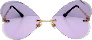 LUXXADA Sonnenbrille (Große Damen Festivalbrille) Gelb Lila Rosa Getönte Gläser in Herzform