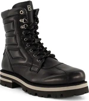BOGNER Herren Schnürboots schwarz Glattleder