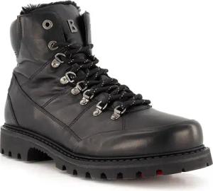 BOGNER Herren Schnürboots schwarz Glattleder