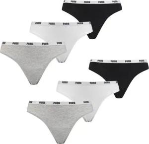 PUMA String Puma Damen String im 6-er Pack Mit Puma Logo im Bund