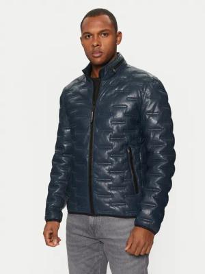 Milestone Lederjacke Aversa 99101960080 Dunkelblau Regular Fit