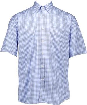 Paul & Shark - Paul & Shark Cotton Twill Korte Mouw Overhemden Bl - Größe 41 - blue
