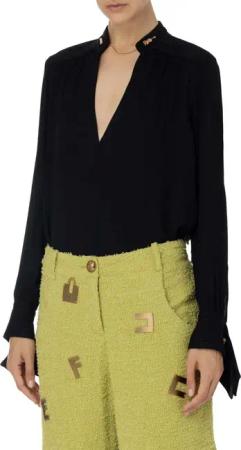 Elisabetta Franchi - Elisabetta Franchi Blouses Zwart Ca03037e2 - Größe IT 40 - schwarz