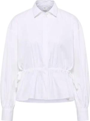 Signature Shirt Bluse in weiß unifarben