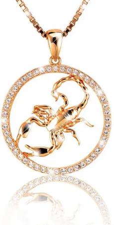 PAVELS Kette mit Anhänger Shine Skorpion, Elegante Sternzeichenkette für den Skorpion