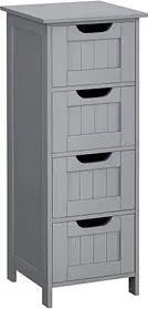 VASAGLE Badschrank grau 30,0 x 28,5 x 82,0 cm