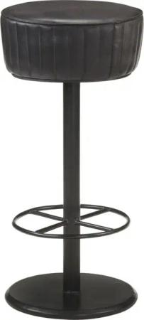 vidaXL Barhocker Barhocker Schwarz Echtleder (1 St)