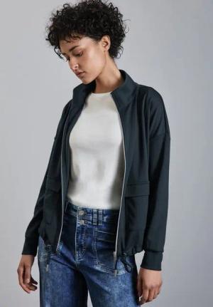 STREET ONE Sweatjacke aus stretchigem Viskosematerial