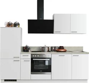 KOCHSTATION Küchenzeile "KS-Scafa, vormontiert, mit höhenverstellbaren Füßen, vormontiert, mit", Soft-Close, wahl. mit E-Geräten inkl. Geschirrspüler, Breite 260 cm