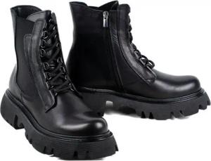 LaMarta damenstiefel, damen boots schwarz, high heel Schnürstiefel