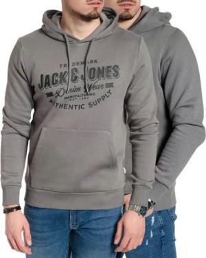 Jack & Jones Kapuzenpullover stilvolle Hoodies mit Logoprint (Spar Set, Doppelpack) Unifarbene Pullover mit flauschigem Innenfutter