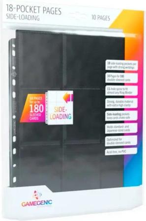 Asmodee Allzweckkiste Asmodee 18-Pocket Pages Side-Loading, Einlage, (10
