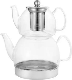 Elektronik SCHÄFER Kanne Schäfer Home Aura Glasteekanne - Induktion, 600 ml / 1,5 lklar, 1.5 l