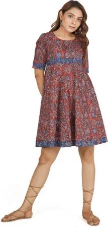 Guru-Shop Midikleid Boho Minikleid, sommerliches Minikleid,.. alternative Bekleidung