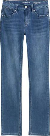 TOM TAILOR Damen TTALEXA Straight Jeans, blau, Uni, Gr. 27/32