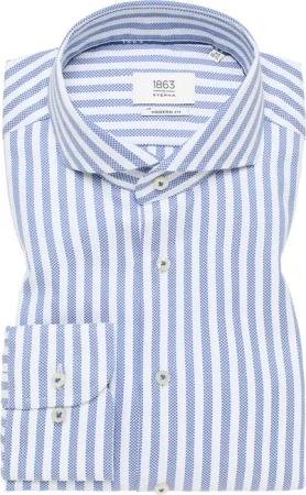 MODERN FIT Hemd in blau gestreift