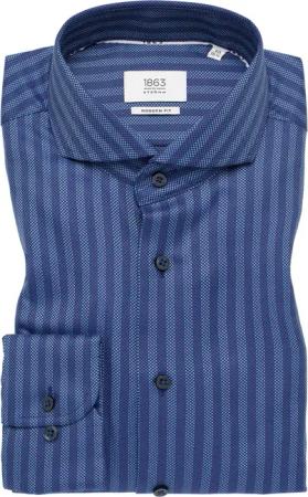 MODERN FIT Hemd in navy gestreift