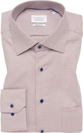 MODERN FIT Hemd in beige strukturiert