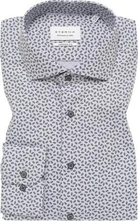 MODERN FIT Hemd in grau bedruckt