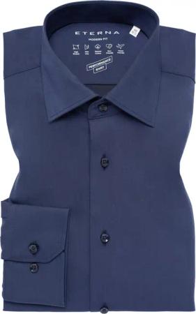 MODERN FIT Performance Shirt in navy unifarben