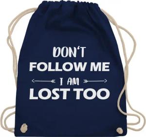 Shirtracer Turnbeutel Don't follow me I am lost too - Pfeile, Stoffbeutel Festival Outfit
