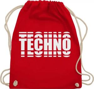 Shirtracer Turnbeutel Techno Festival Outfit Geschenk Musik Disco Party, Technomusik & House Music