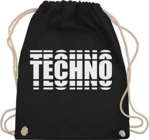 Shirtracer Turnbeutel Techno Festival Outfit Geschenk Musik Disco Party, Technomusik & House Music