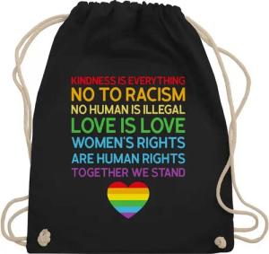 Shirtracer Turnbeutel Together We Stand – Pride, LGBT Kleidung