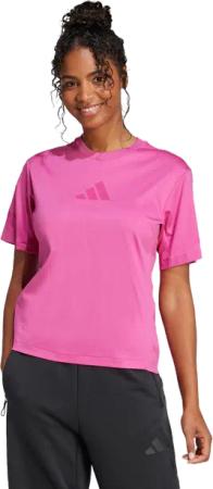 Adidas Z.n.e. Damen T-Shirts - Rosa - Größe: 40 - Baumwoll-Jersey - Foot Locker