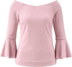 heine T-Shirt HEINE Damen Blusenshirt m. Volants, altrosé