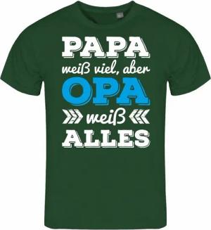 deinshirt Print-Shirt Herren T-Shirt Papa weiß viel aber Opa weiß alles Funshirt mit Motiv