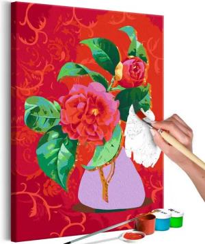 Artgeist Malen nach Zahlen Bouquet in a Purple Vase