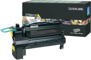 Lexmark Tonerpatrone LEXMARK Gelb Tonerpatrone LCCP, LRP