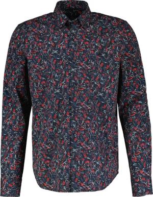 LERROS Langarmhemd "LERROS Floral-bedrucktes Herrenhemd mit Stretchanteil"