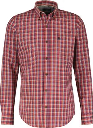 LERROS Karohemd "LERROS Kariertes Herrenhemd mit Button-down-Kragen"