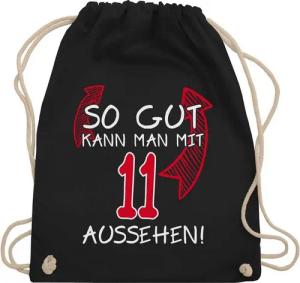 Shirtracer Turnbeutel So gut kann man mit elf aussehen, 11. Geburtstag