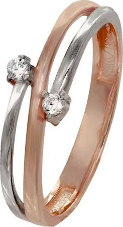 GoldDream Goldring GoldDream Gold Ring Boho zweifarbig, Damen Ring Echtgold, 333er Rosegold gold, rosegold Boho