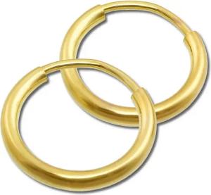 GoldDream Paar Creolen GoldDream Damen Ohrringe gold 15mm (Creole), Damen Creolen Echtgold, 333er Gelbgold, gold