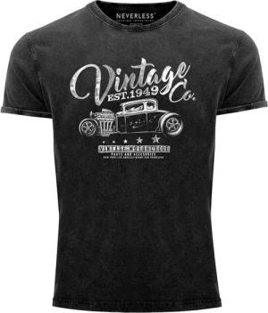 Neverless Print-Shirt Cooles Angesagtes Herren T-Shirt Vintage Shirt Hot Rod Klassiker mit Print