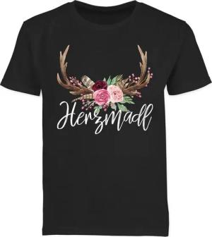 Shirtracer T-Shirt Herzmadl (1-tlg) Mode für Oktoberfest Kinder Outfit