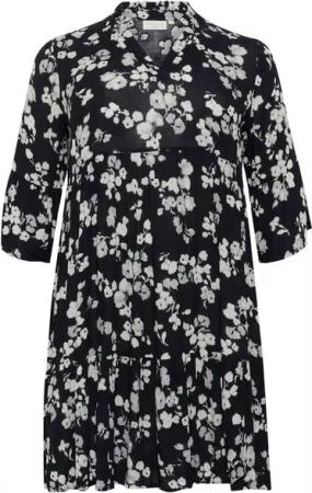 KAFFE Curve Blusenkleid Kleid KCami Große Größen