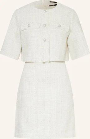 maje 2-in1-Kleid aus Bouclé mit Glitzergarn