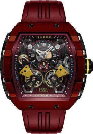 Nubeo NB-6100-04 Herrenuhr Magellan Double Barrel Automatik 48mm 5ATM