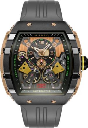 Nubeo NB-6100-06 Herrenuhr Magellan Double Barrel Automatik 48mm 5ATM