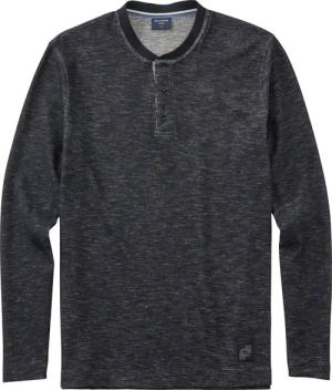 OLYMP Casual Wirk Polo langarm Herren, Schwarz, M