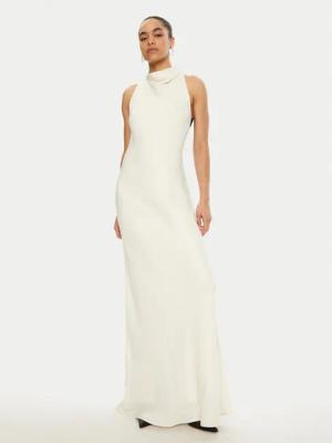 ROTATE Abendkleid 113928 Weiß Slim Fit
