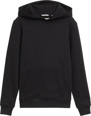 TOM TAILOR Jungen Hoodie Sweatshirt mit Rückenprint, schwarz, Uni, Gr. 164