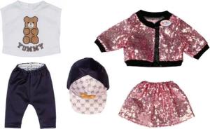 Baby Born Puppenkleidung Glam Outfit, 43 cm (Set, 5-tlg), mit Kleiderbügel