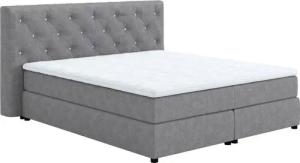 COTTA Boxspringbett Castle, mit Strasssteinen im Kopfteil, inkl. Topper