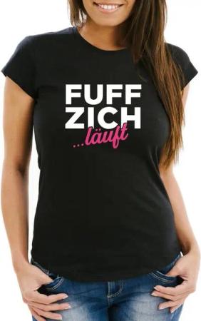 MoonWorks Print-Shirt Damen T- Shirt Geburtstag Aufdruck Fuffzich...läuft lustiges Geschenk für Frauen MoonWorks® mit Print